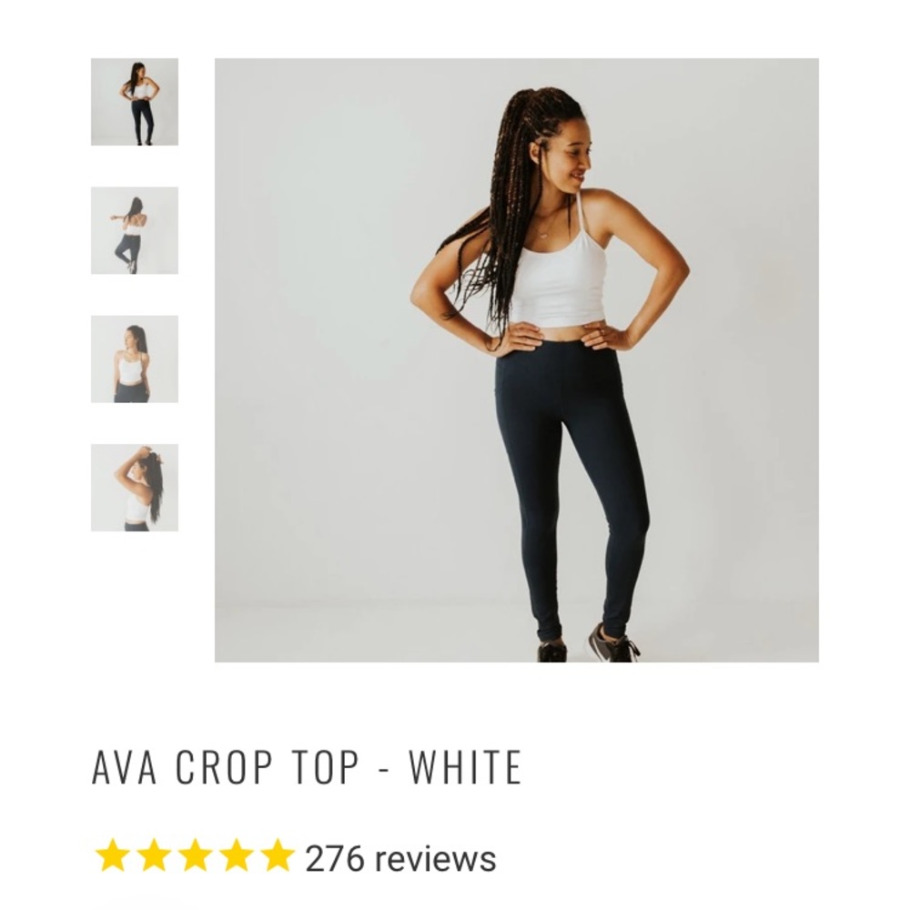 Senita athletics Ava crop top